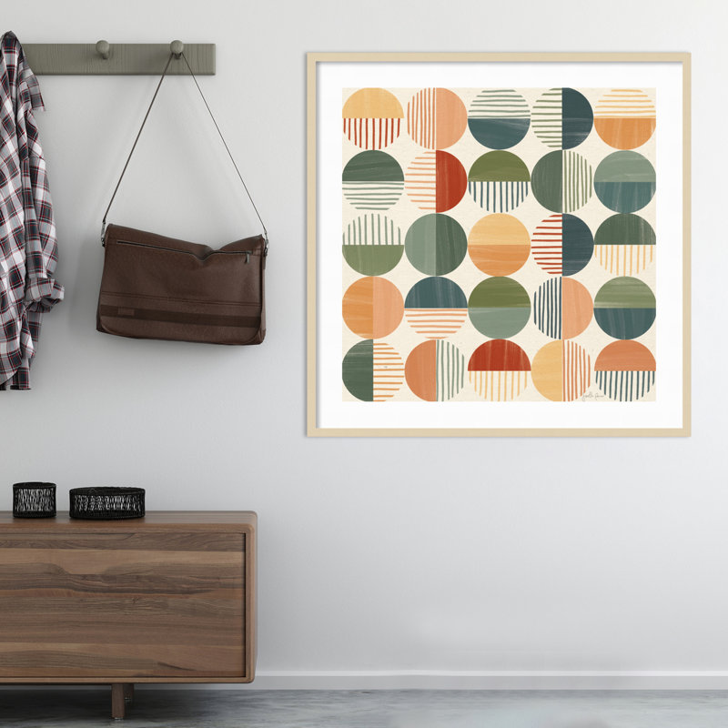«Born to Roam Pattern II» par Janelle Penner - reproduction encadrée, Brun, H 41 po x l 41 po x P 1 po