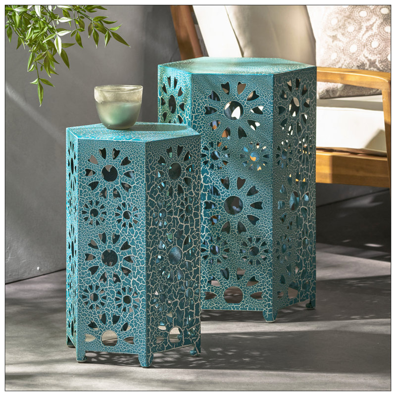 Table d'appoint ELiana, Sarcelle
