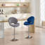 Ensemble de 2 chaises de salle à manger, tabourets de bar - tabourets réglables avec dossier et repose-pieds, chaises de bar à hauteur de comptoir-1273873980