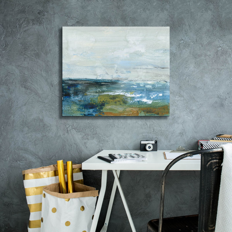 «Epic Graffiti» Morning Seascape »par Silvia Vassileva, art mural sur toile, 20 po x 24 po, H 24 po x l 20 po