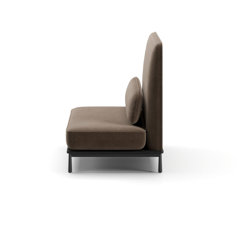 Arc Sofa Two-Seater High Back Middle, Black Oak, Jade 101