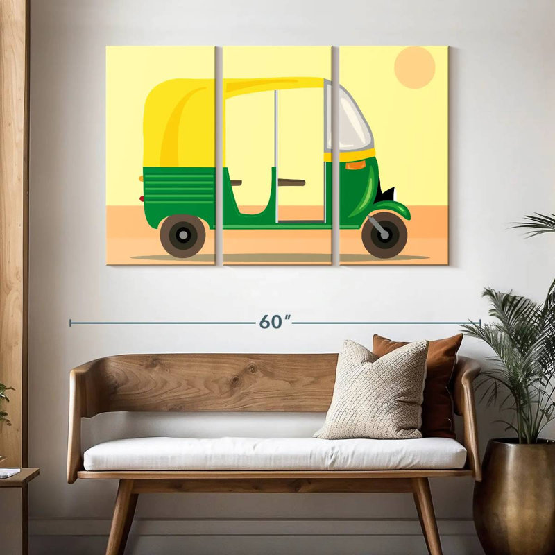 Mehar Motor Rickshaw, 32" H x 50" W