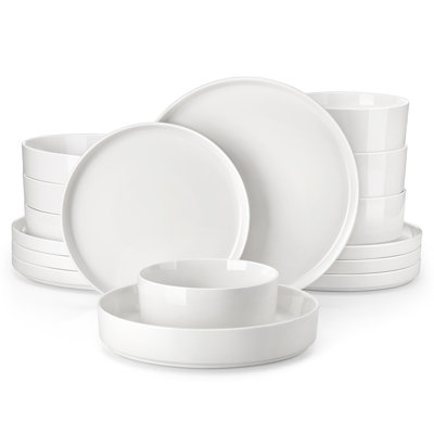 Piece Porcelain China Dinnerware Set - Service for 4