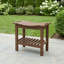 Tabouret de douche imperméable avec poignée, banc avec tablette de rangement, banc à patins antidérapants pour l'intérieur et l'extérieur-1940751570