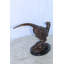 Statue en bronze de faisan de la collection Nifao montée sur une base en marbre 14 po x 6 po x H 10 po