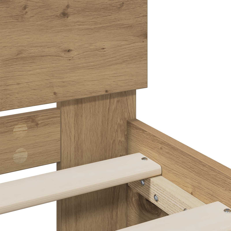 Bed Frame, 140 x 190cm, Artisan Oak