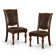 Emmons Upholstered Open Back Side Chair in Espresso