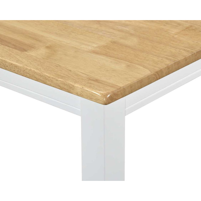 Table de salle à manger Pereira, Natural, White