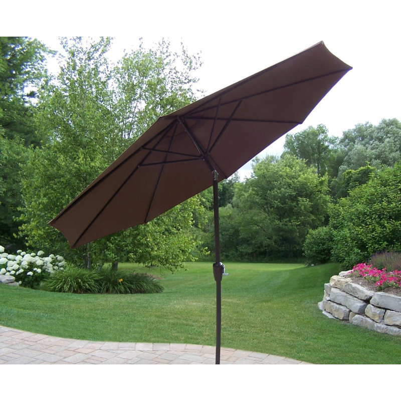 Bosch 108'' Market Umbrella, Green, No, Pulley