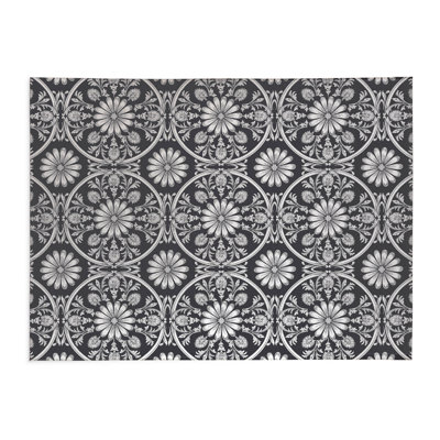 Daisy Tile Indoor Non-Slip Area Rug