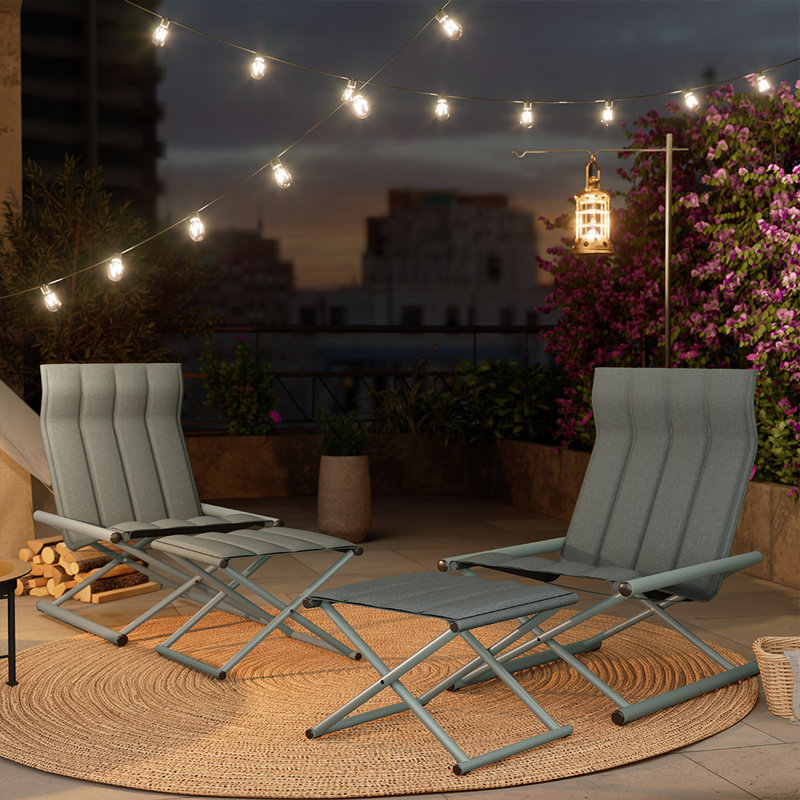 All-Steel Camping Sofa with Ottoman