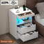 40cm W Manufactured Wood Bedside Table-1934934361