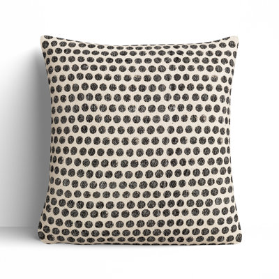 Zetta Polka Dots Cotton Throw Pillow