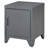 Industrial End Table, Living Room Side Table With Locker-Style Door And Adjustable Shelf