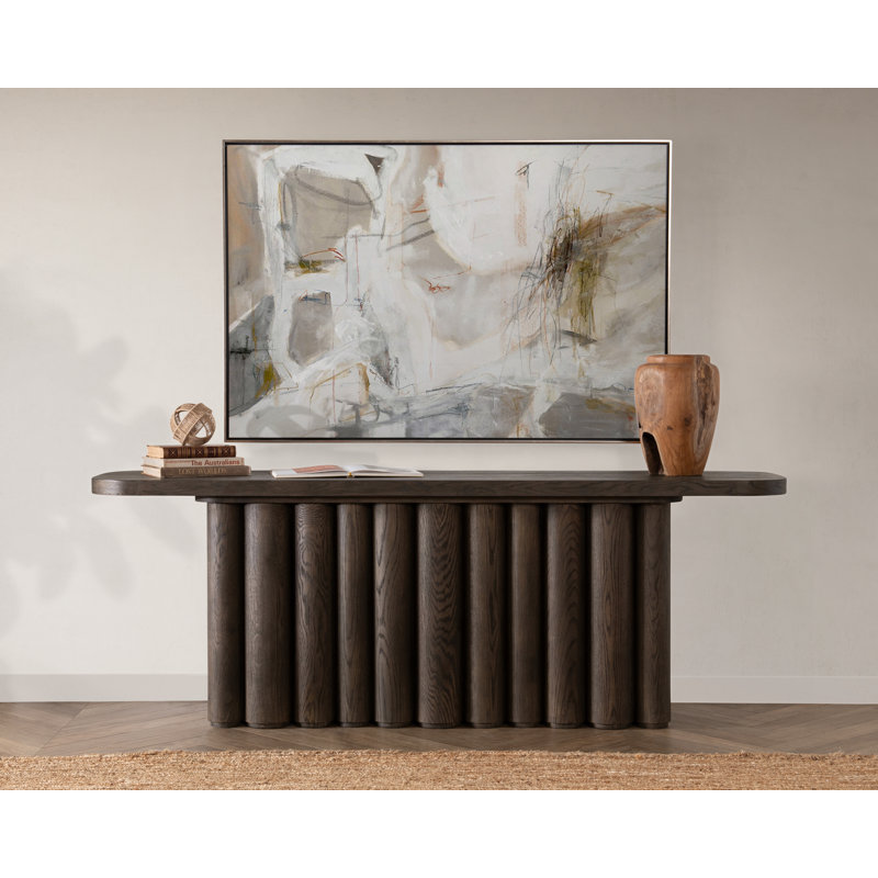 Tiber Console Table, Toasted Brown