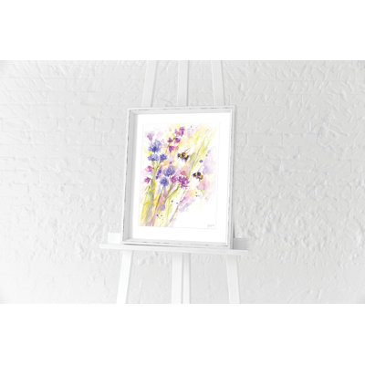 Bees & Wildflowers 1 Piece Painting
