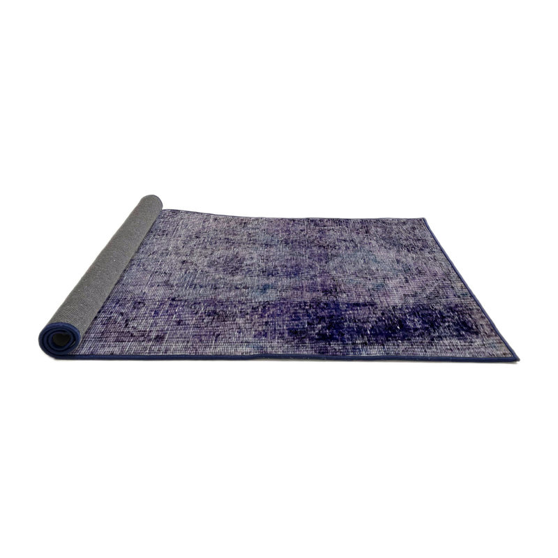 Tapis abstrait à motif abstrait moderne, Rond 8 pi