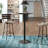Chaska Round Solid Wood Top Metal Base Dining Table