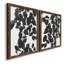 Silhouette de Pothos I - ensemble de 2 peintures sur toile encadrées-1899658888-1899658894