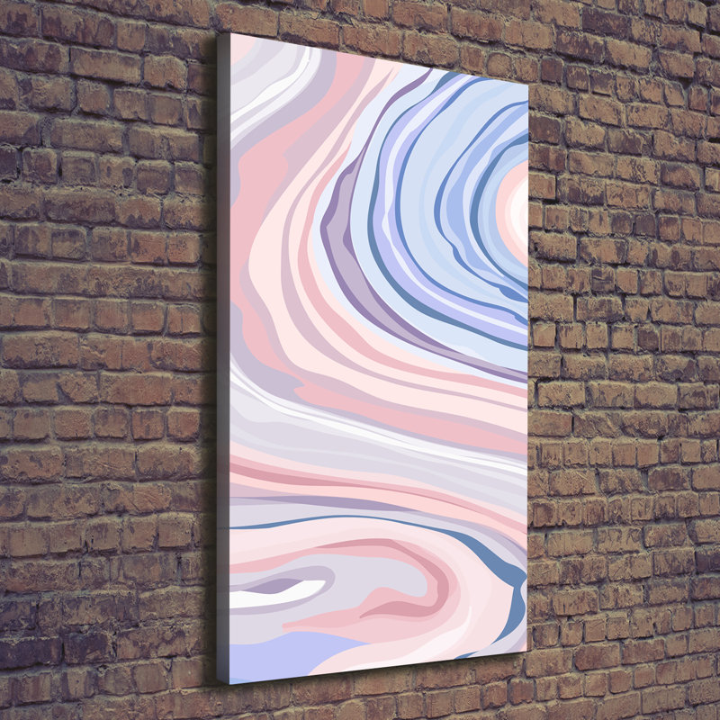 Waves Abstraction - Wrapped Canvas Print