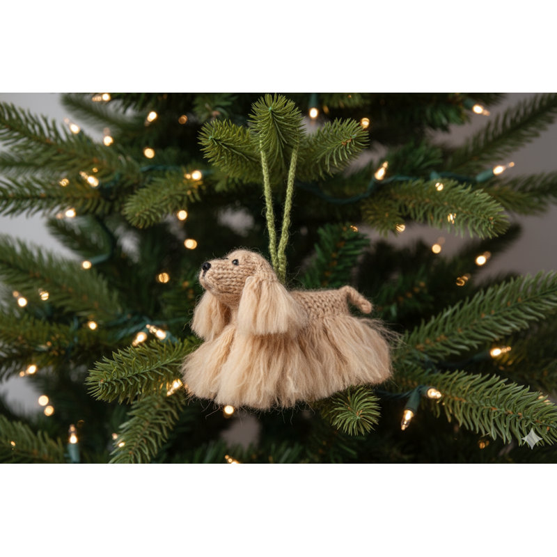 Arcadia Home Cocker Spaniel Hand-Knit Ornament