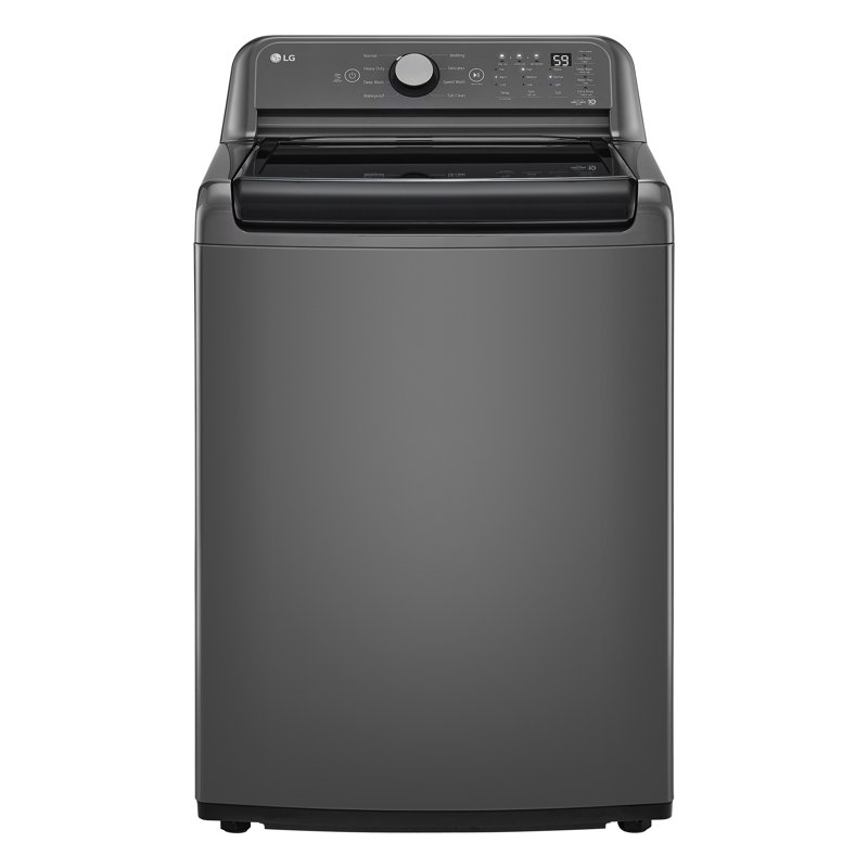 LG 5.0 cu. ft. Mega Capacity Top Load Washer with TurboDrum Technology, Middle Black
