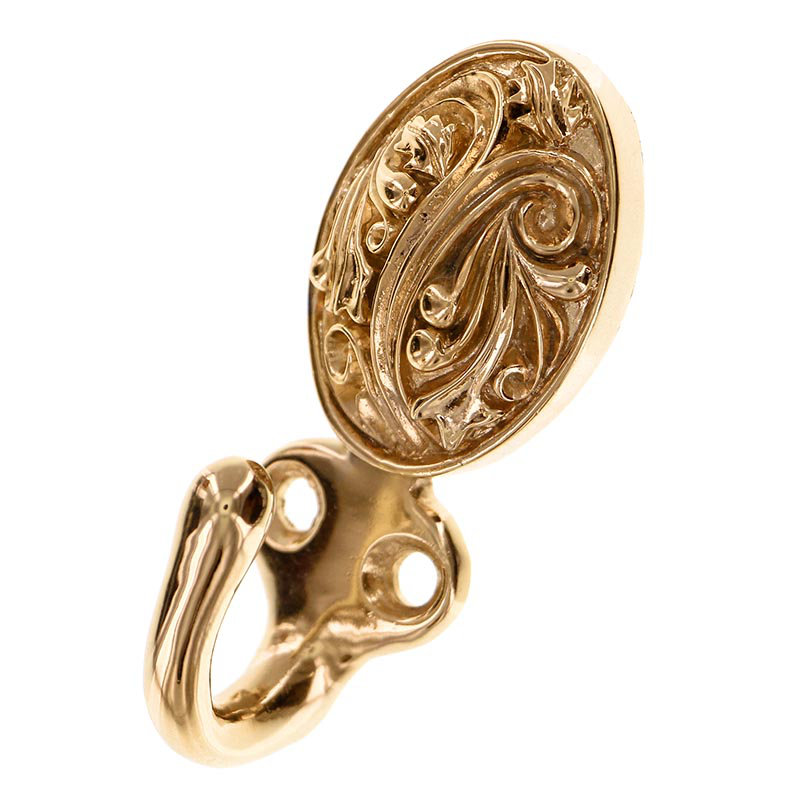 Liscio Wall Hook, Polished Gold