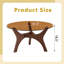 Space-Saving Mid-Century Modern Glass Coffee Table