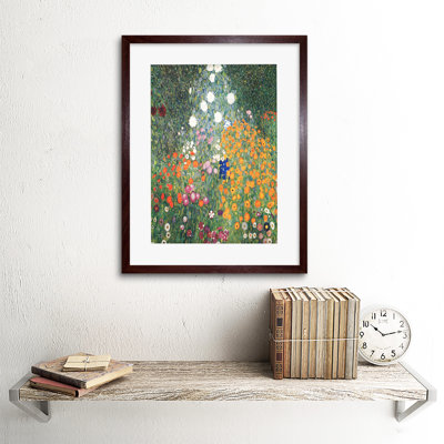 Gustav Klimt Flower Garden 1907 Old Master by Gustav Klimt - Single Picture Frame Print