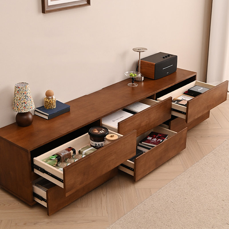 Meuble télé au sol avec grand rangement, L 78,74 po