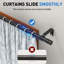 81cm Straight Tension Shower Curtain Rod & Hook Set-873731513