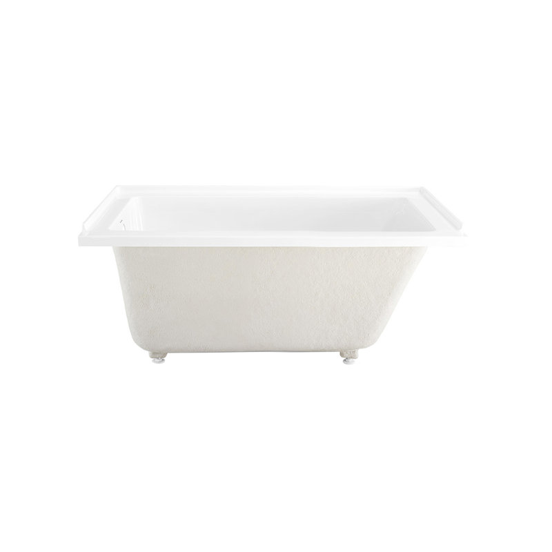 Voltaire 54" White Acrylic Alcove Bathtub with Left-Hand Drain