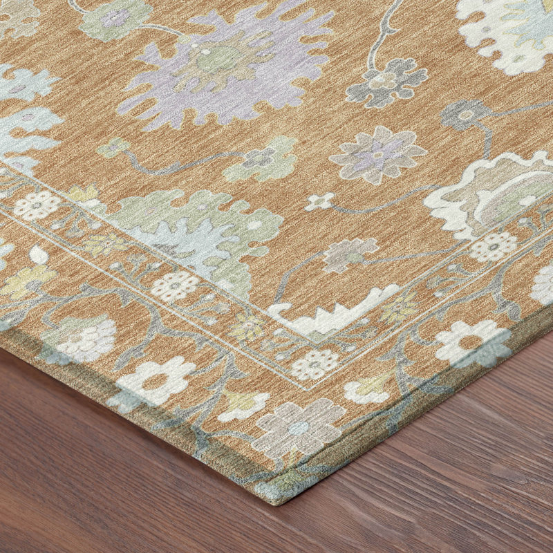 Machine Washable Indoor/Outdoor Chantille ACN2675 Global Rug, 10' x 14', Copper