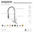 Kingston Brass Concord Single-Handle 1-Hole Deck Mount Pre-Rinse Kitchen Faucet