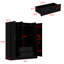 Armoire 4 portes 2 tiroirs avec panneau de miroir-962413024