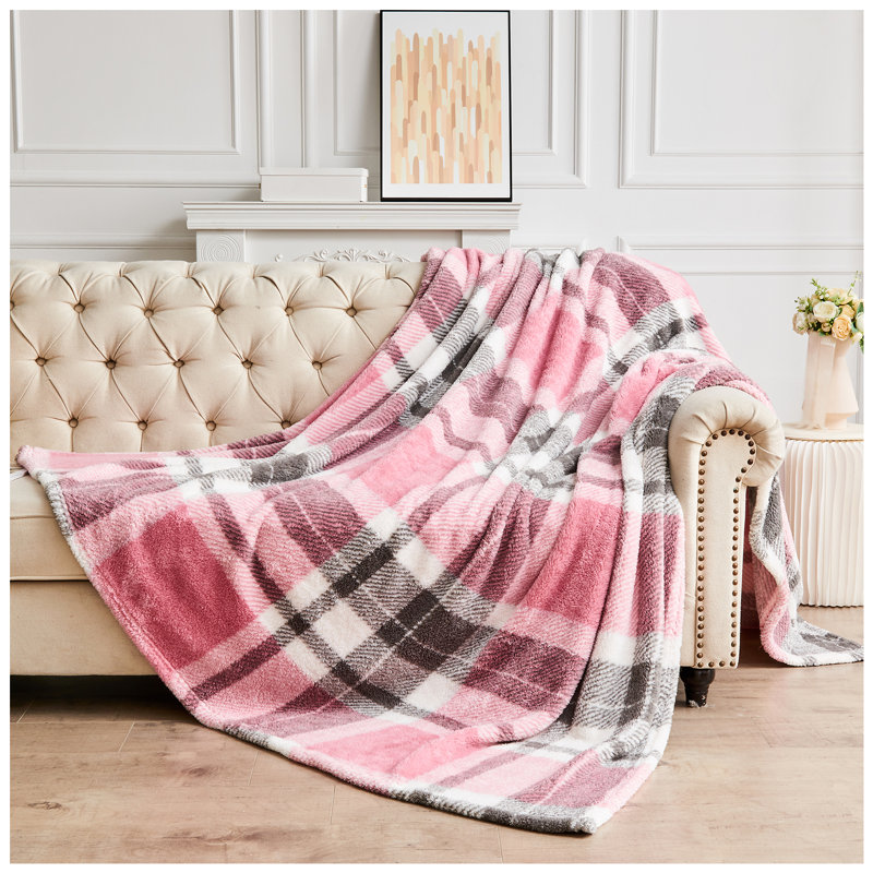  Standard Throw Blanket, W130 x L180cm, Pink