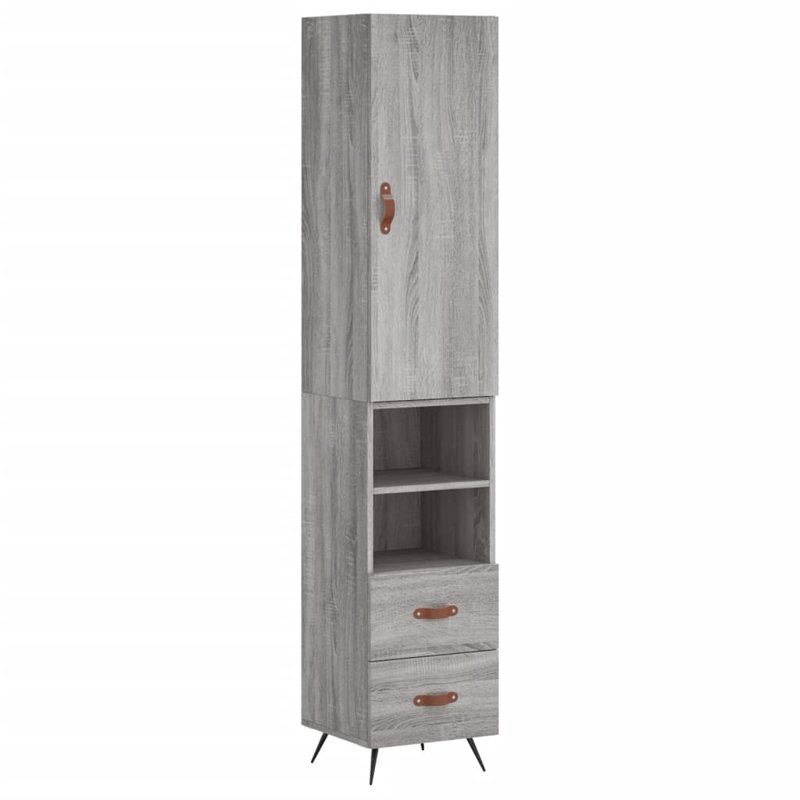 34.5cm Sideboard, Grey Sonoma