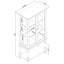 Vitrine lumineuse avec espace de rangement ouvert-1166935162