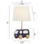 Lampe de chevet bleue Abdikarim