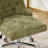 Modern Chenille Upholstered Button Office Chair, Adjustable, Swivel, Metal Base, Wide And Deep Seating, Hand - Pulled Buttons At Back, High Rebound Sponge In Cushion Adjustable Chair With Upholstery,-1918711491