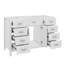 Meuble-lavabo de 47 po seulement - 8 tiroirs à fermeture en douceur, 2 portes et design classique intemporel-588815408