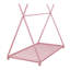 Lit plateforme en métal avec structure triangulaire-1426662905