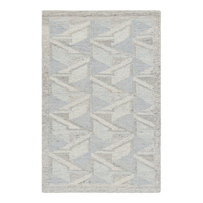 Scandinavian Wool Geometric Area Rug