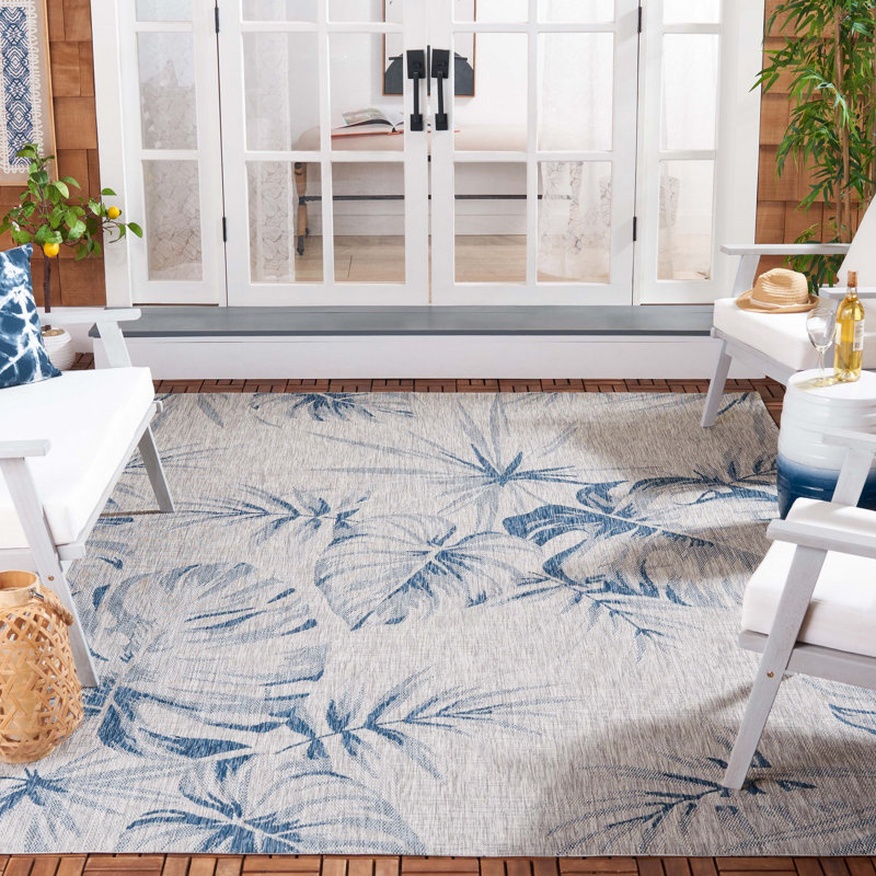 Maxville Performance Floral Indoor/Outdoor Area Rug, Rectangle 8' x 10'