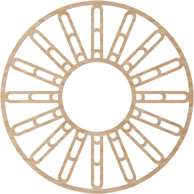 Médaillon de plafond en bois Hale
