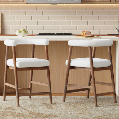25'' Seat Height Bar Stools with Back