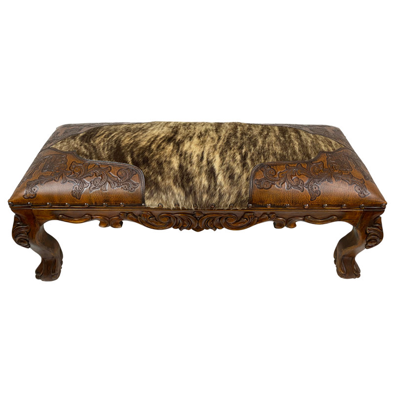 Aminah Upholstered Bench, Rust
