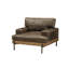 Chaise en cuir Silchester
