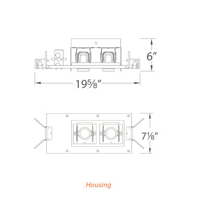 10.75'' Dimmable Multi-Spotlight Recessed Lighting Kit