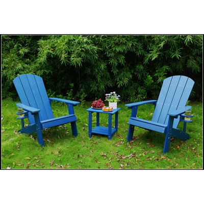Méridiennes d'extérieur toutes saisons 2 pièces avec design ergonomique et porte-gobelets intégrés pour patio et jardin
